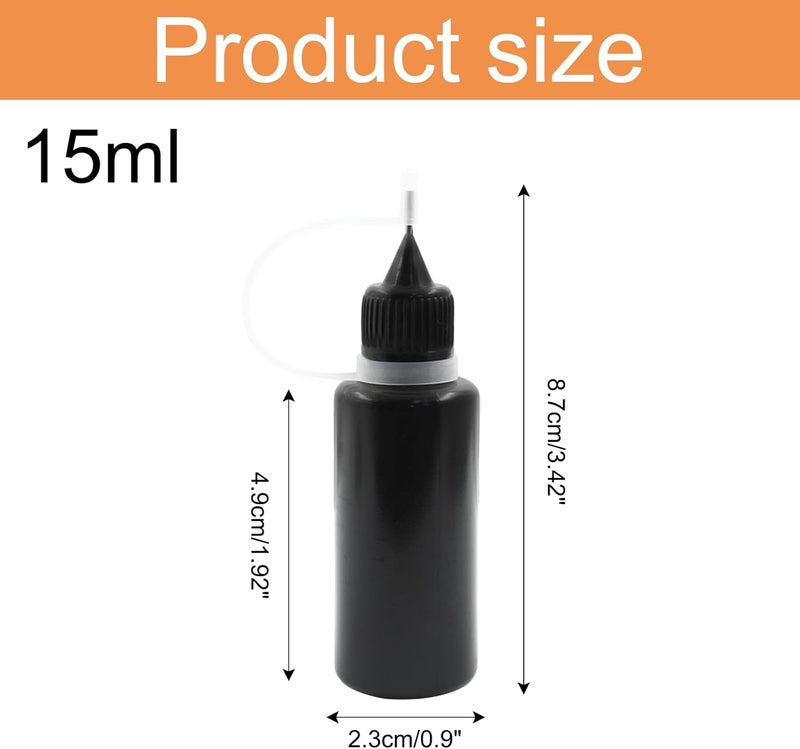 Bivethoi Precision Tip Applicator Bottle,30ml Glue Applicator Bottles, 10 PCS Plastic Needle Tip Squeeze Bottle for Quilling, DIY Paint, Acrylic Painting, Craft, Alcohol Ink and Multi-Purpose Use. - Image 3